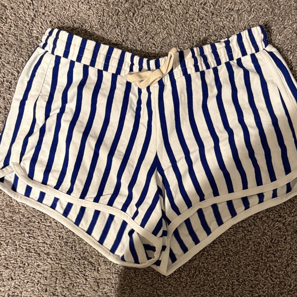 J. Crew Navy and White Athletic Shorts